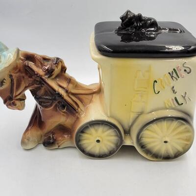 American Bisque Cookies & Milk Cookie Jar