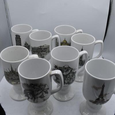 Scenic pictures on mugs