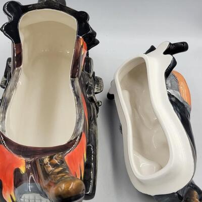Popular Creations Motorcycle Cookie Jar