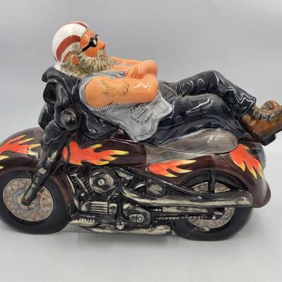 Popular Creations Motorcycle Cookie Jar