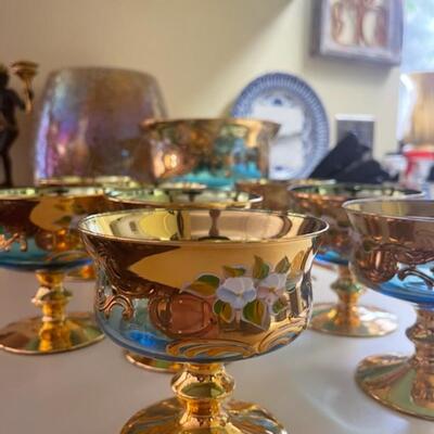 Murano dessert set