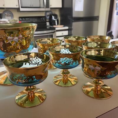 Murano dessert set
