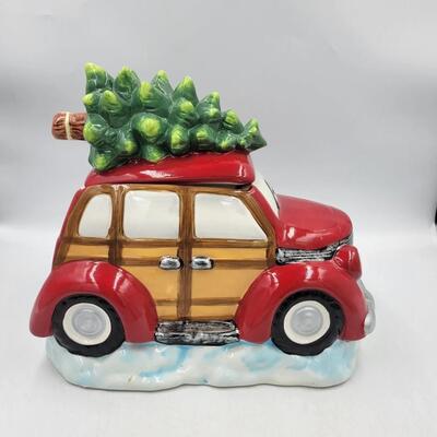 Woody Station Wagon with Christmas Tree