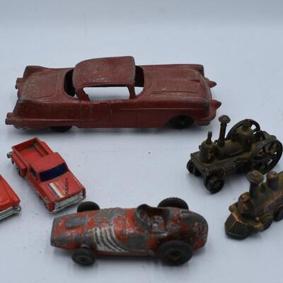 6 piece train and cars