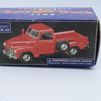 Chevy truck 3100 small red model