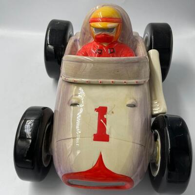CocaCola Race Car Cookie Jar