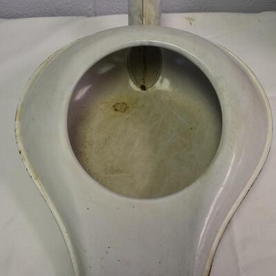 White Enameled Toilet Seat