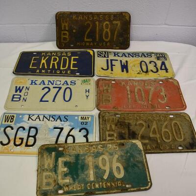 8 license plates