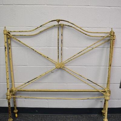 White Chippy Metal Bed frame