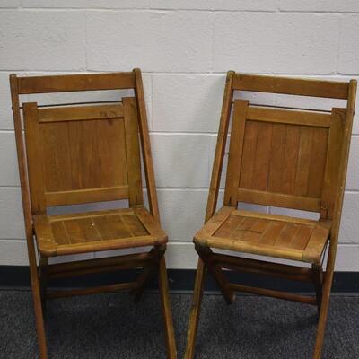 Folding Wood Chairs