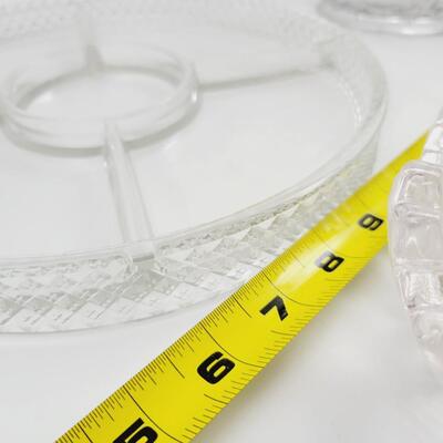 VINTAGE CLEAR GLASS DISH BUNDLE