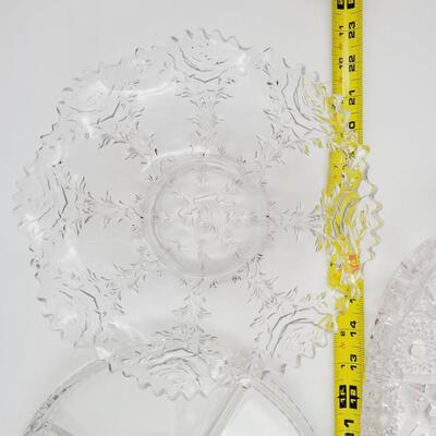 VINTAGE CLEAR GLASS DISH BUNDLE