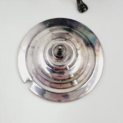 VINTAGE SILVERPLATE SUGAR CONTAINER W/ SPOON
