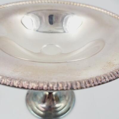 UNAMED SILVERPLATE CANDY OR JUNK HOLDER