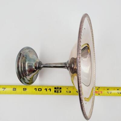 UNAMED SILVERPLATE CANDY OR JUNK HOLDER