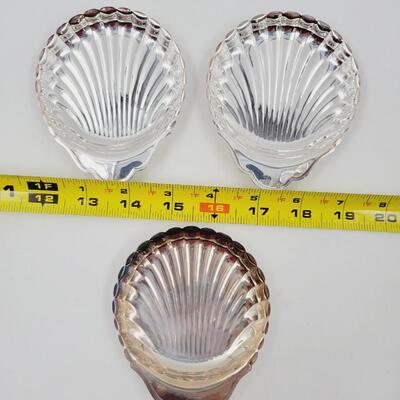 MULTI BRANDED SILVER PLATE SHELL DECOR