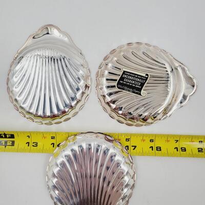 MULTI BRANDED SILVER PLATE SHELL DECOR