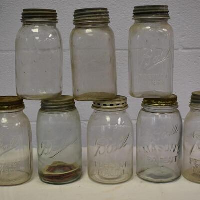 Lot of mason jars