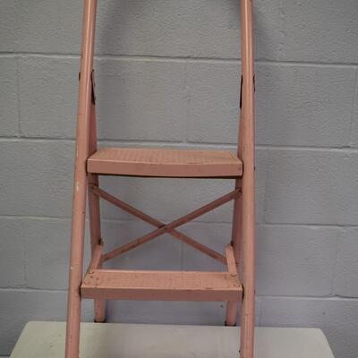 pink step stool