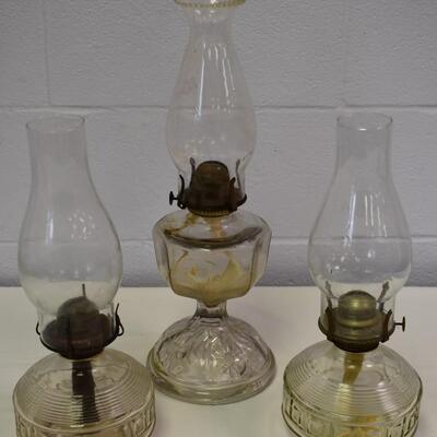 3 Oil Lamps