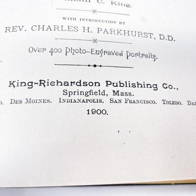 1900 â€œPORTRAITS AND PRINCIPLESâ€ HARDBACK BOOK