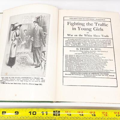 1911 â€œFIGHTING THE TRAFFIC IN YOUNG GIRLSâ€ HARDBACK BOOK