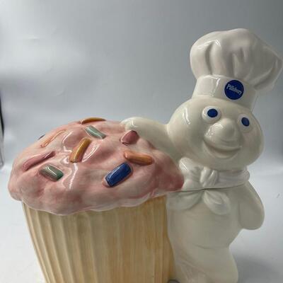 Pilsbury Doughboy with Cupcake Cookie Jar