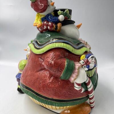 Fitz & Floyd Christmas Cookie Jar
