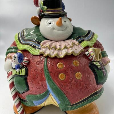 Fitz & Floyd Christmas Cookie Jar
