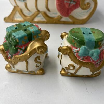 Allure Christmas Sleigh Cookie Jar