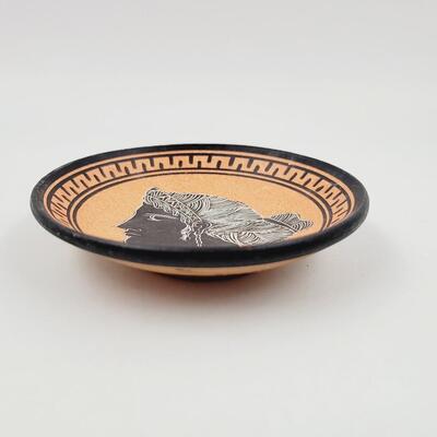 HANDMADE GREECE WITH GREEK GODDESS SAUCER