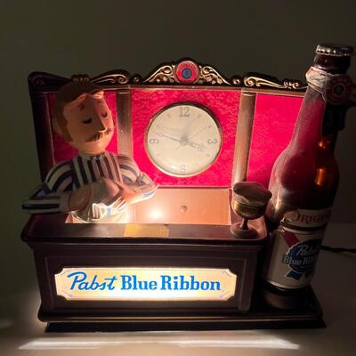Vintage Papst Blue Ribbon Working Clock