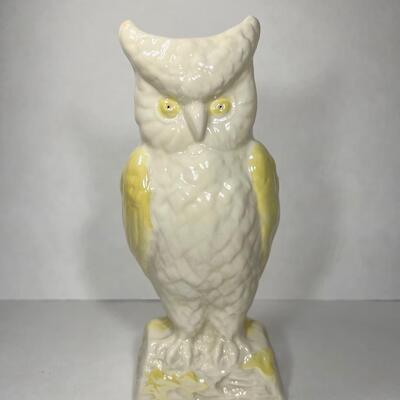 Belleek Irish Porcelain Owl Vase