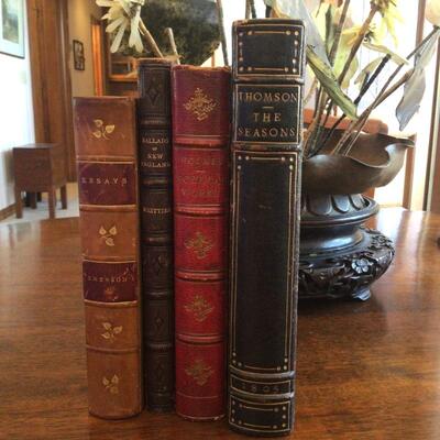 Early 19th C English Leather Books
