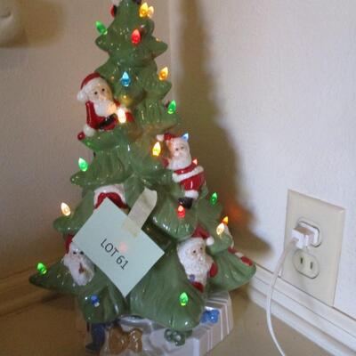 Lighted Ceramic Tree