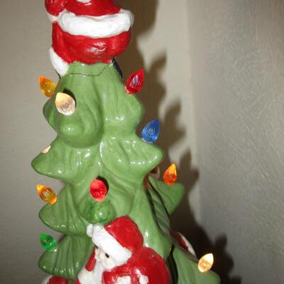 Lighted Ceramic Tree