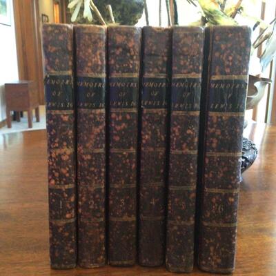 Memoirs of Lewis 16 Complete Set  Early 19th C Book Set