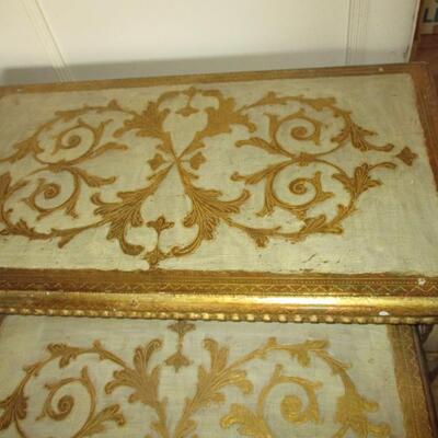 1960's Italian Florentine Nesting Tables