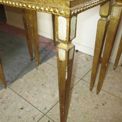 1960's Italian Florentine Nesting Tables