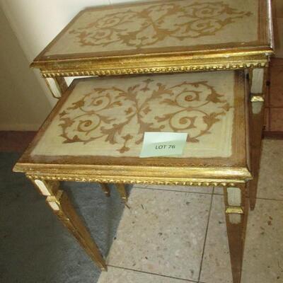 1960's Italian Florentine Nesting Tables