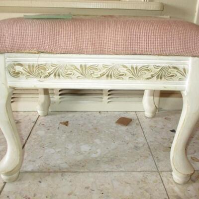 Embroidered Footstool