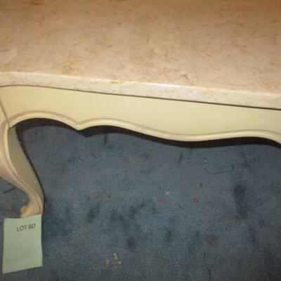 Marble Top French Provincial Coffee Table