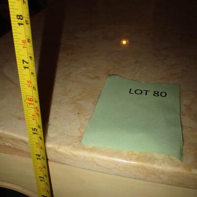 Marble Top French Provincial Coffee Table