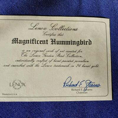 Lenox Magnificent Hummingbird