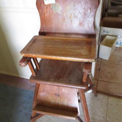 Pine High Chair