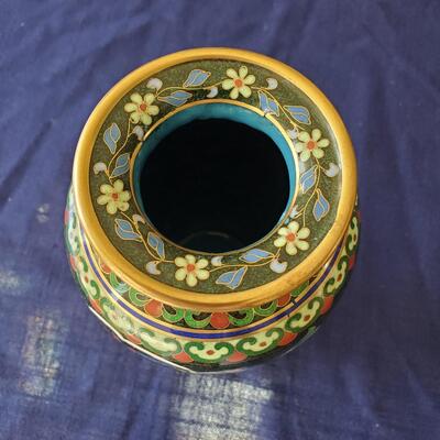 Dragon Cloisonne` Vase