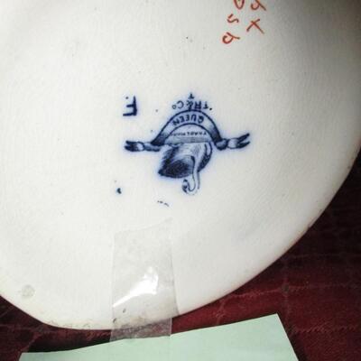 Hand Painted Flow Blue Water Pitcher