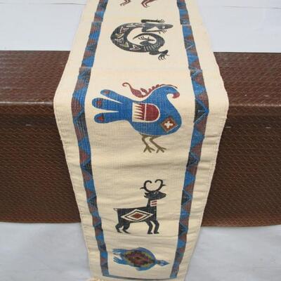 Handwoven Wool Mats - Hieroglyphic Runner