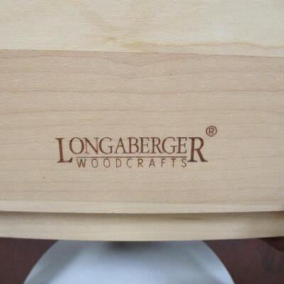 Longaberger Small Recipe Basket Woodcrafts Lid