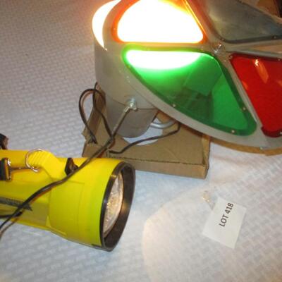 Christmas Light & Large Flashlight